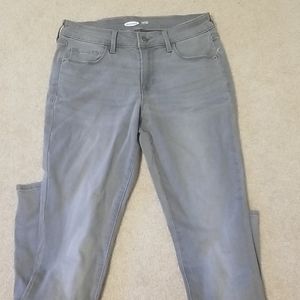 old navy gray rockstar jeggings